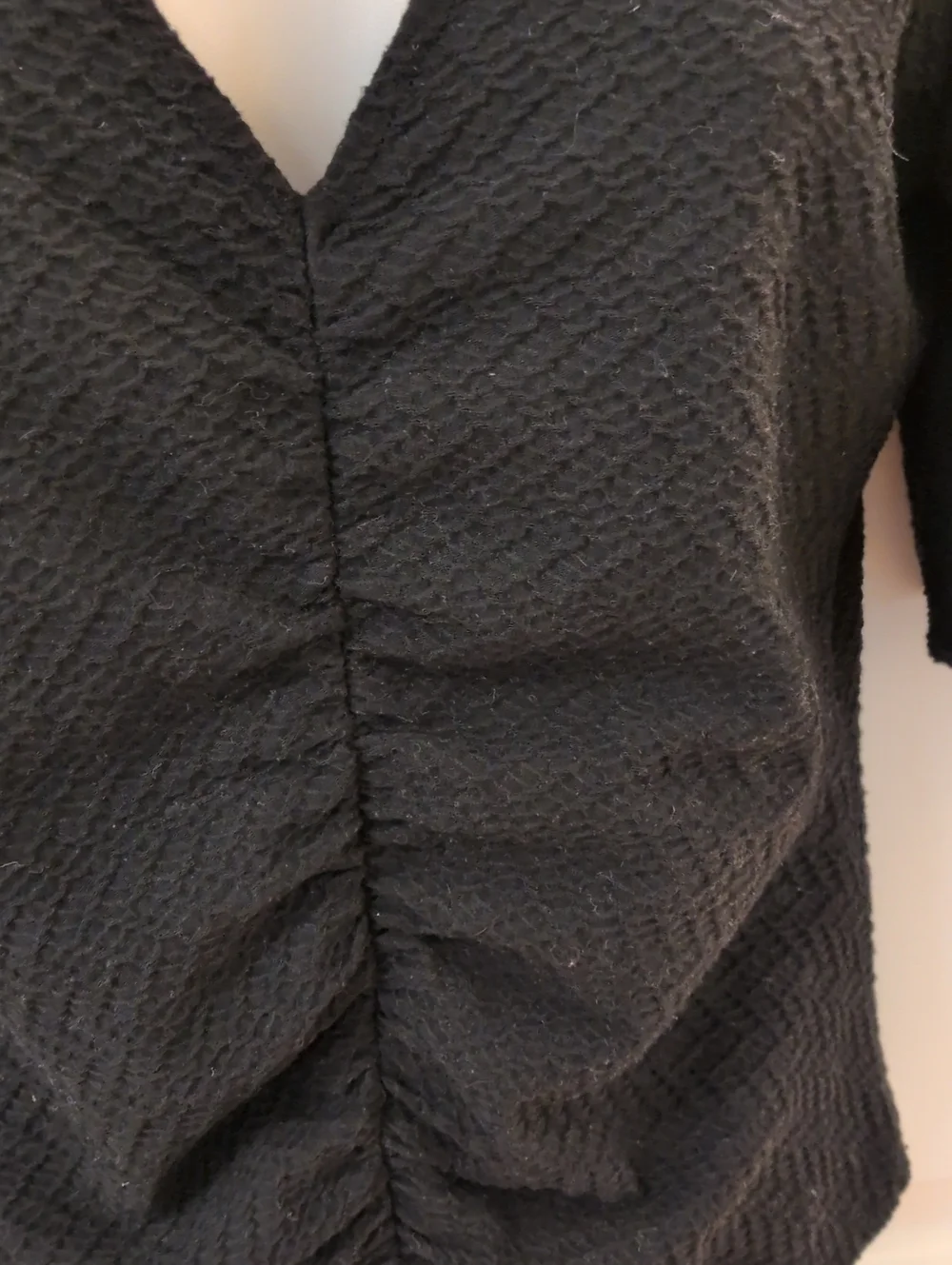 Free People Puff Sleeve V-neck Blouse